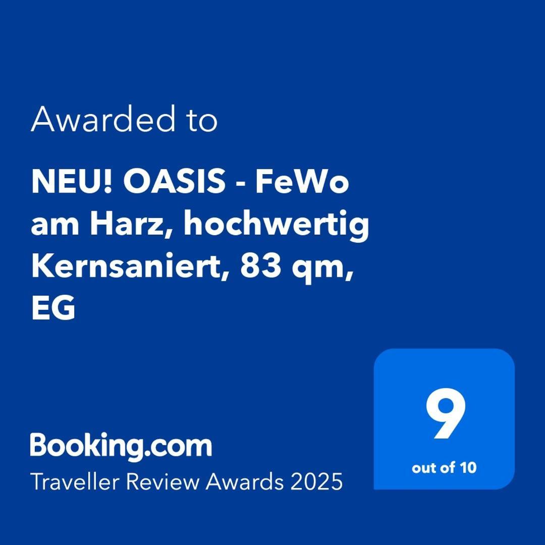 Neu! Oasis - Fewo Am Harz, Hochwertig Kernsaniert, 83 Qm, Eg Nordhausen Exterior foto